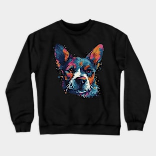 Colorful dog Crewneck Sweatshirt